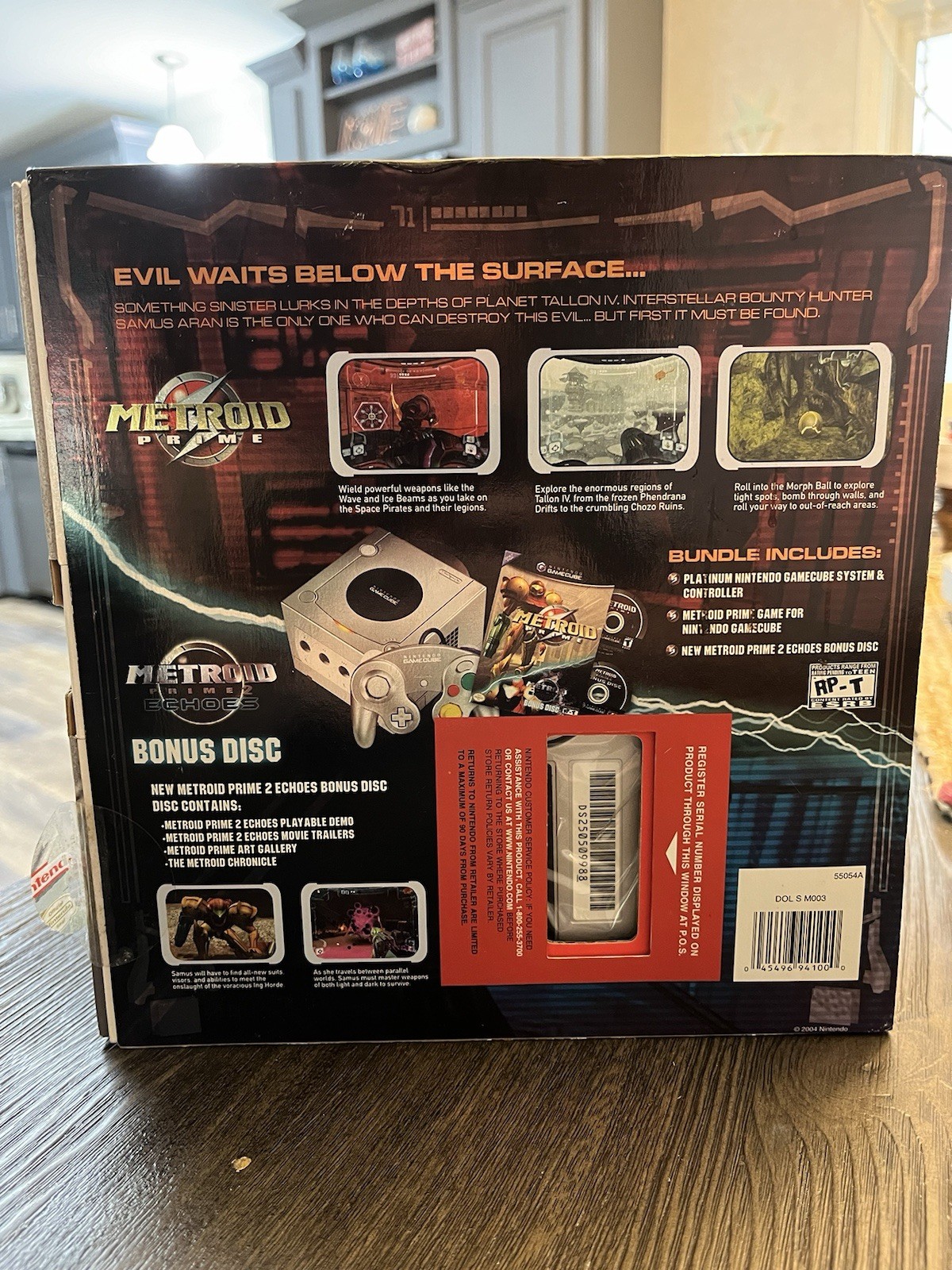 Nintendo GameCube Limited Edition Platinum Bundle w/ SEALED Metroid Prime