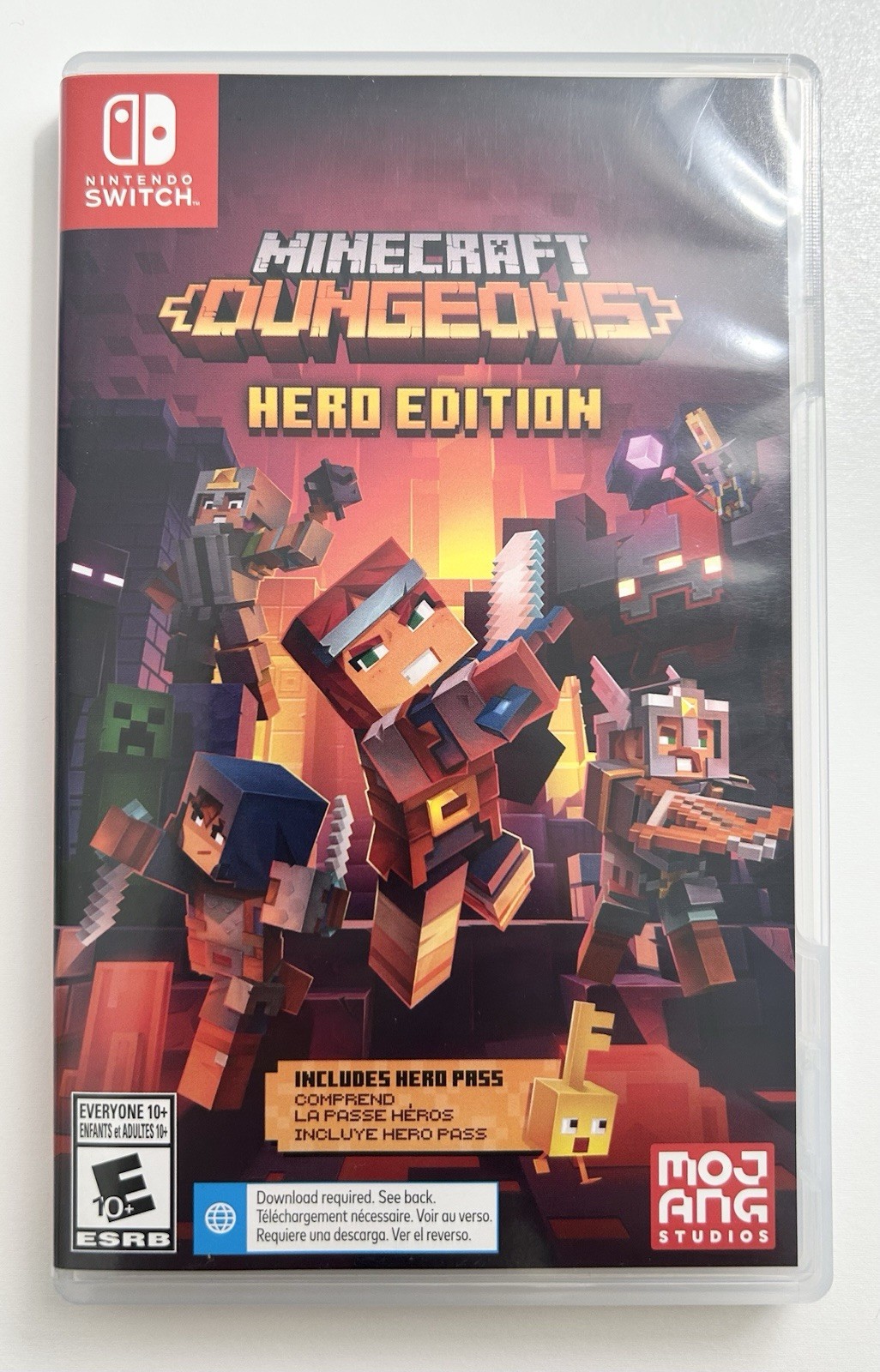 Mojang Minecraft Dungeons: Hero Edition Nintendo Switch CASE AND CARTRIDGE!