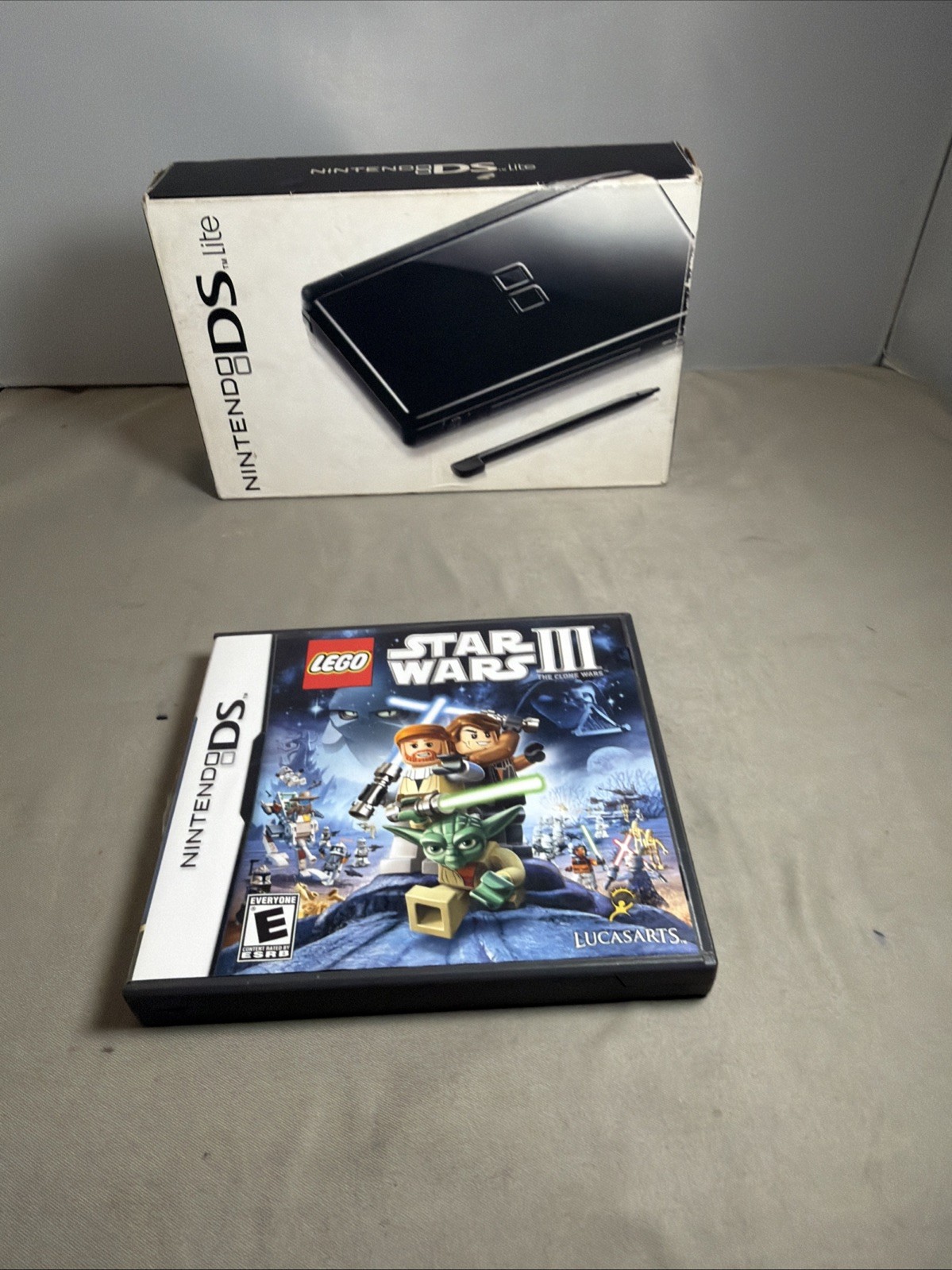 Nintendo DS Lite Onyx Black USG-001 Complete In Box CIB” Please Read”