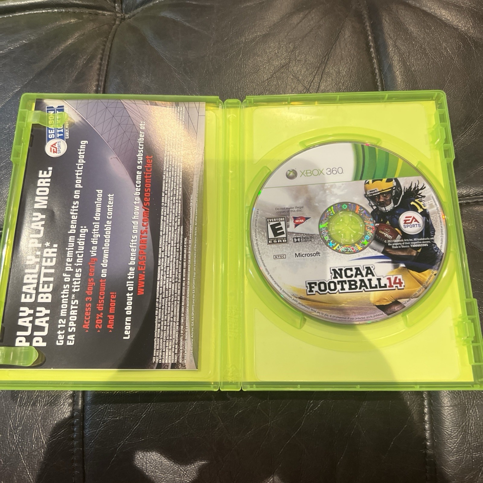 NCAA Football 14 (Microsoft Xbox 360, 2013) – Tested & Works!