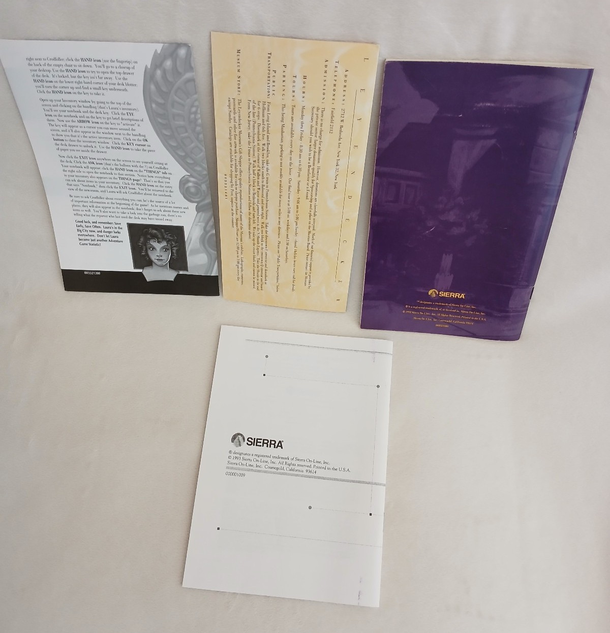 Vintage 1992 Sierra Dagger of Amon Ra Big Box PC 3.5 disk Complete VG