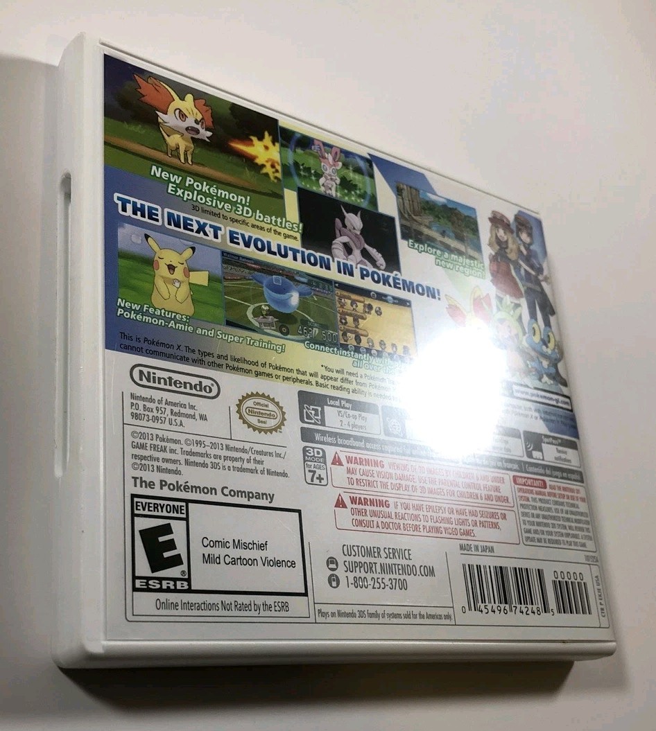 Pokemon X (Nintendo 3DS, 2013) Complete, Authentic USA, Ships Today!