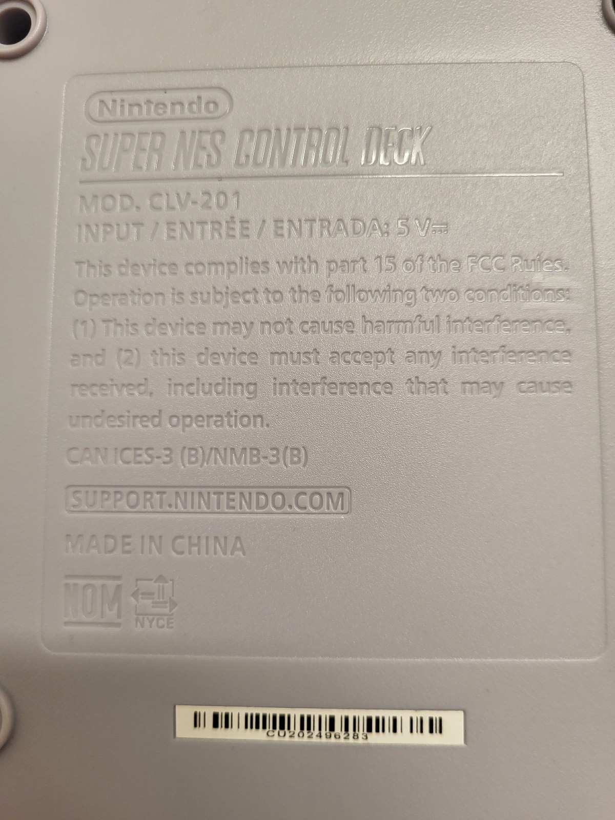 Nintendo SuperNES Mini Classic Edition (No Power Cord, but tested and works)