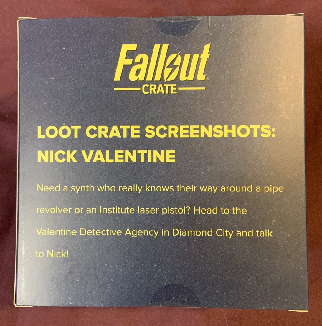 Loot Crate Fallout Screen Shots Nick Valentine figurine, Bethesda from 2017