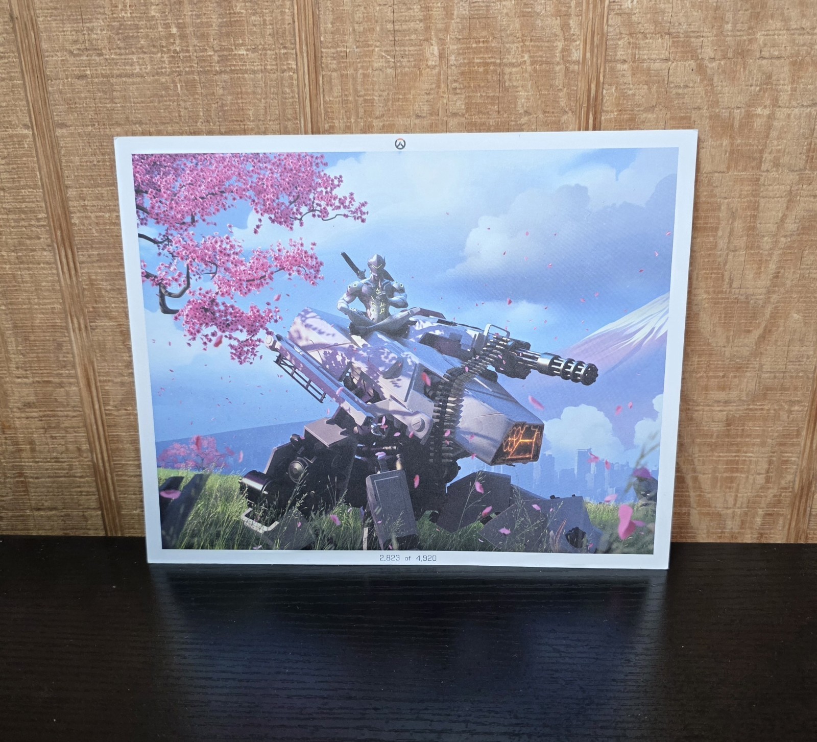 Overwatch Limited Edition Lithograph Art Print #2823/4920 Genji Bastion Blizzard