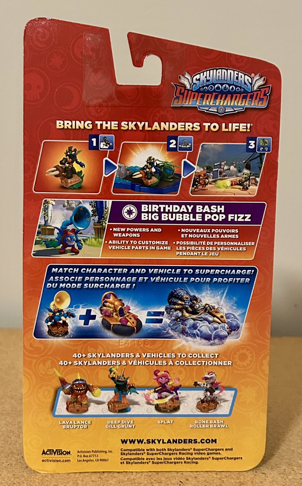 Skylanders – SC – Birthday Bash Big Bubble Pop Fizz ‼️ Factory Error – BNIFSP