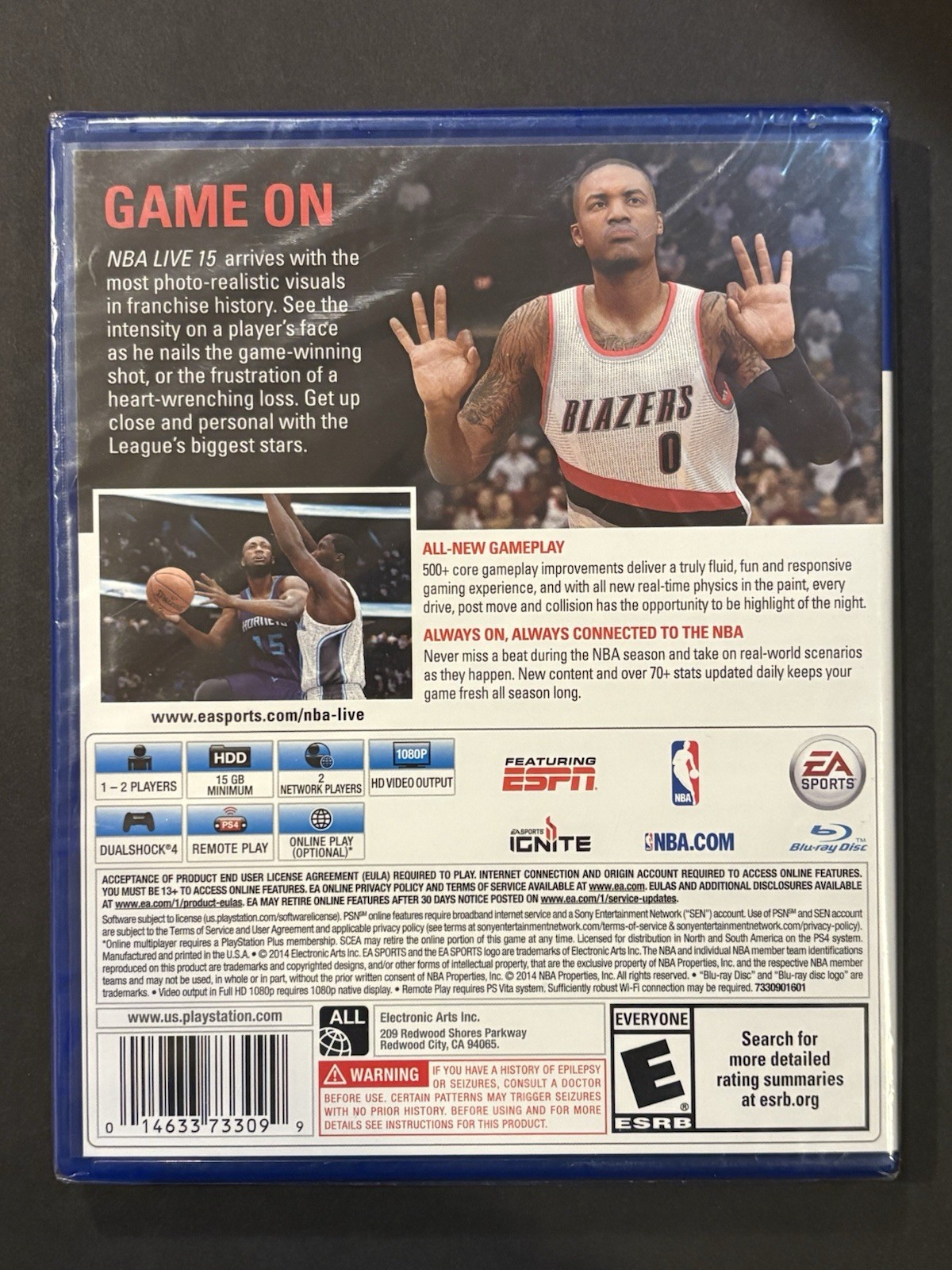 Electronic Arts NBA Live 15 PS4 Online Play, Basketball, Sports, 2014 Brand New