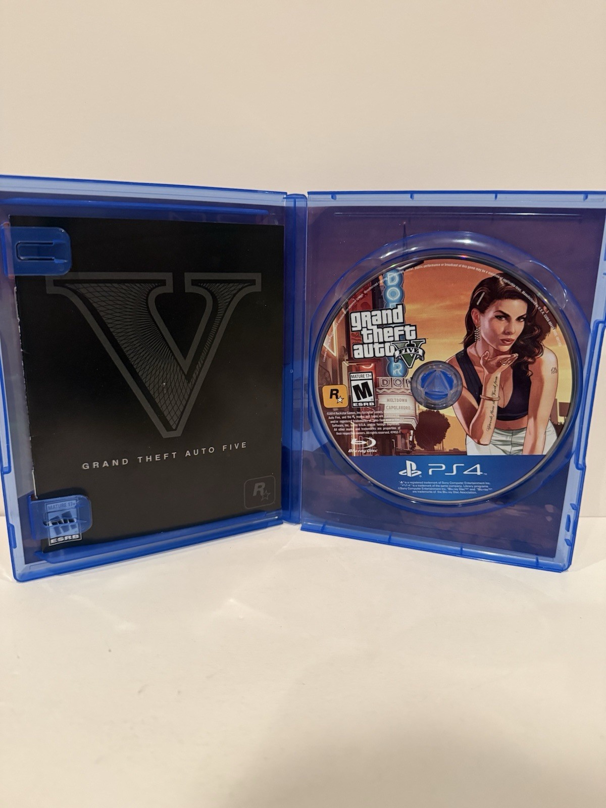 Grand Theft Auto V (Sony PlayStation 4, 2014) w/ Manual – Tested