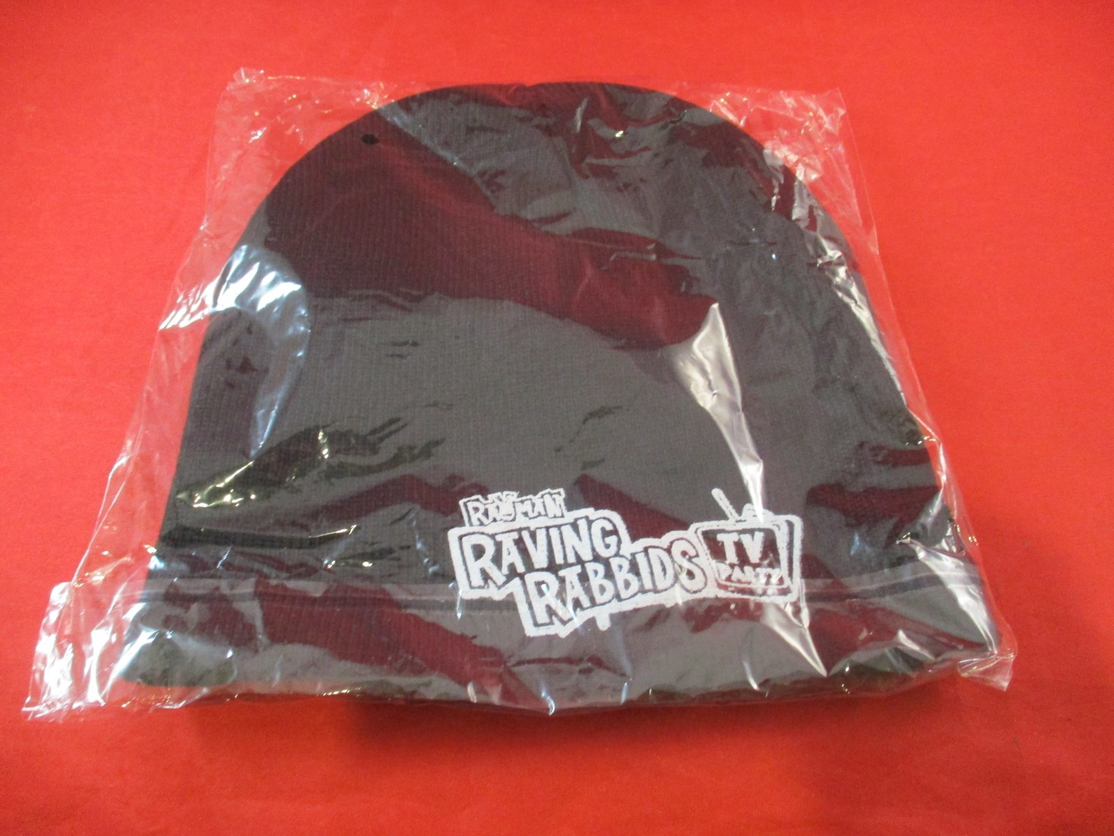Rayman Raving Rabbids TV Party Nintendo DS Wii Promotional Black Beanie *NEW*