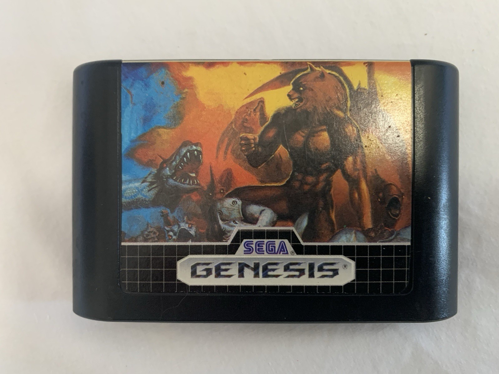 SEGA Genesis Altered Beast VINTAGE 1989 fighting 16-Bit Cartridge *UNTESTED*
