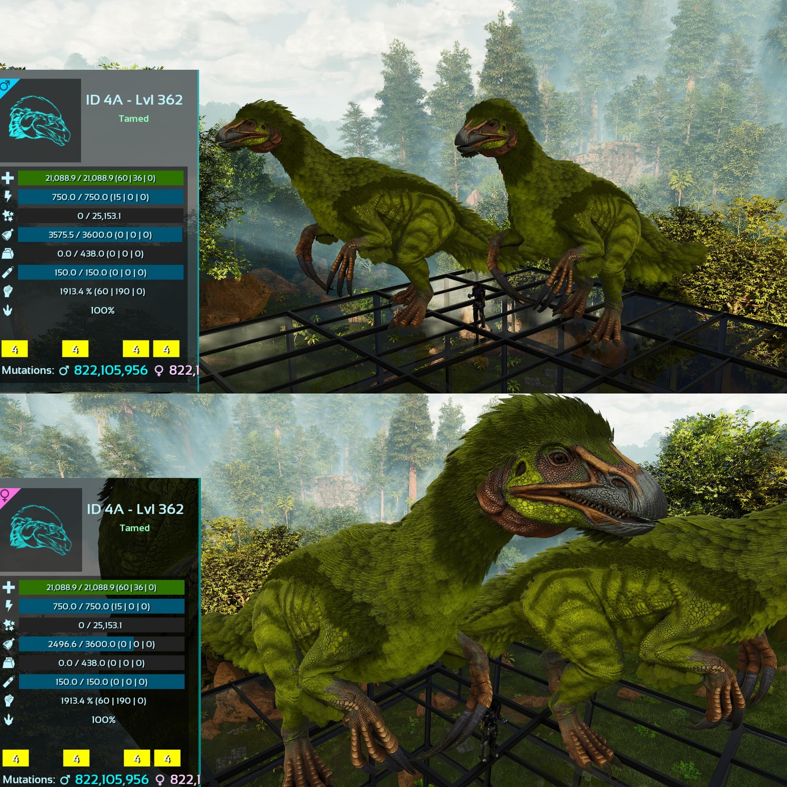 ASA PVE 🦖ARK Survival Ascended Therizinosaurus / Theri 1913Melee Imprinted