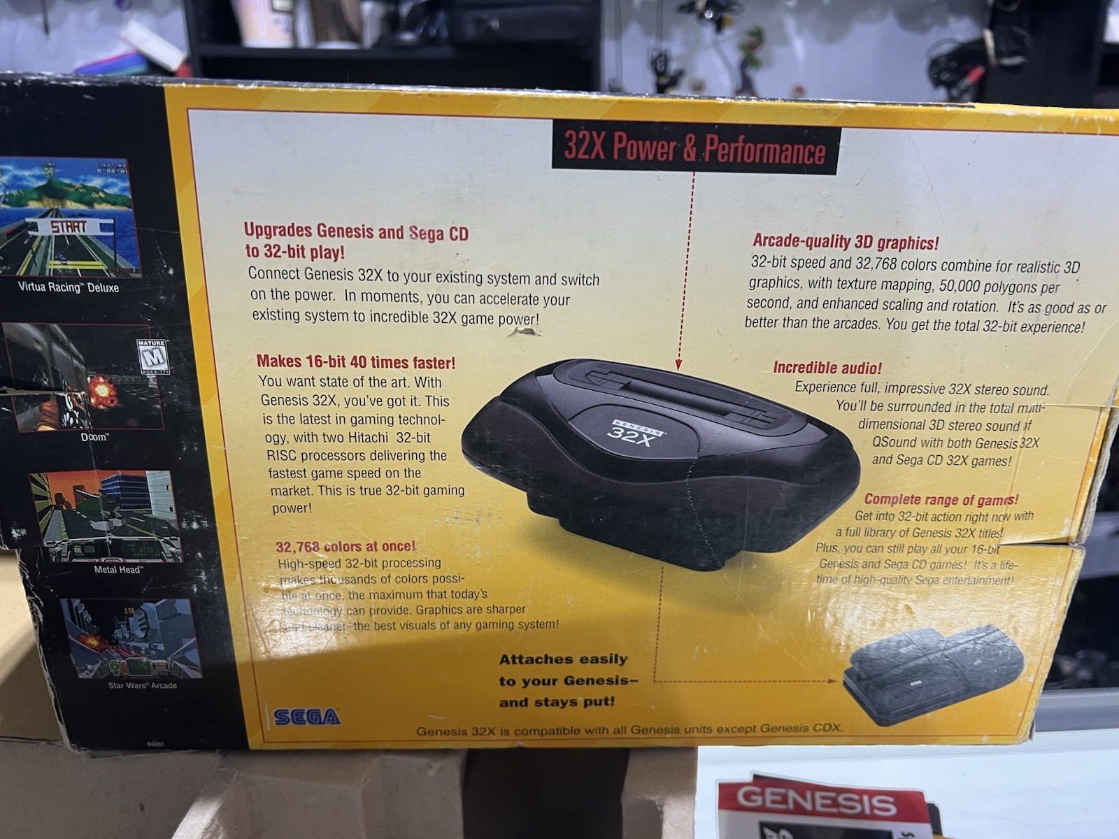 SEGA Genesis 32x Console Attachment (MK-84000) CIB RARE Very Nice – Tested DOOM