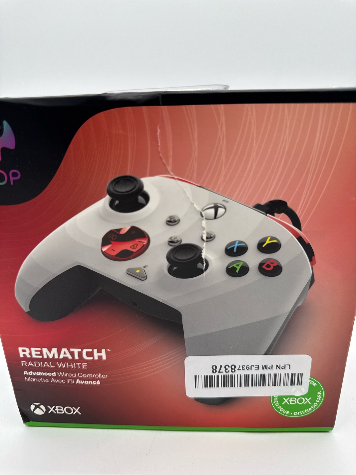 PDP Gaming REMATCH Enhanced Wired Controller Mappable Buttons Radial White