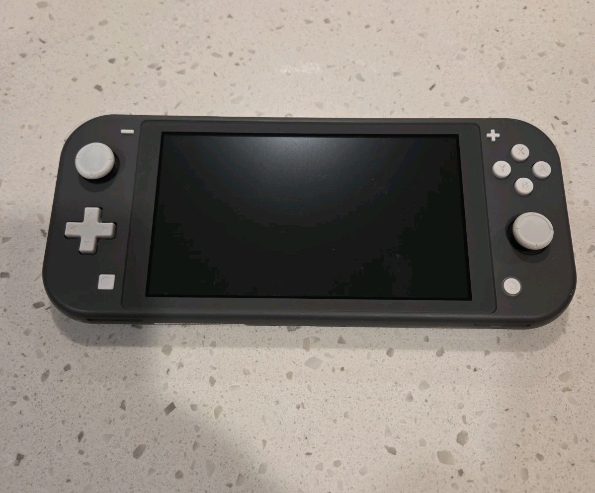 Nintendo Switch Lite Gray Handheld Console 32GB w/ Charger, Box, & Case