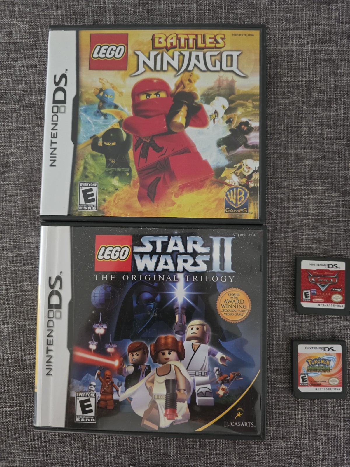 POKÉMON Ranger Guardian Signs NINTENDO DS Games LOT Star Wars CARS Ninjago