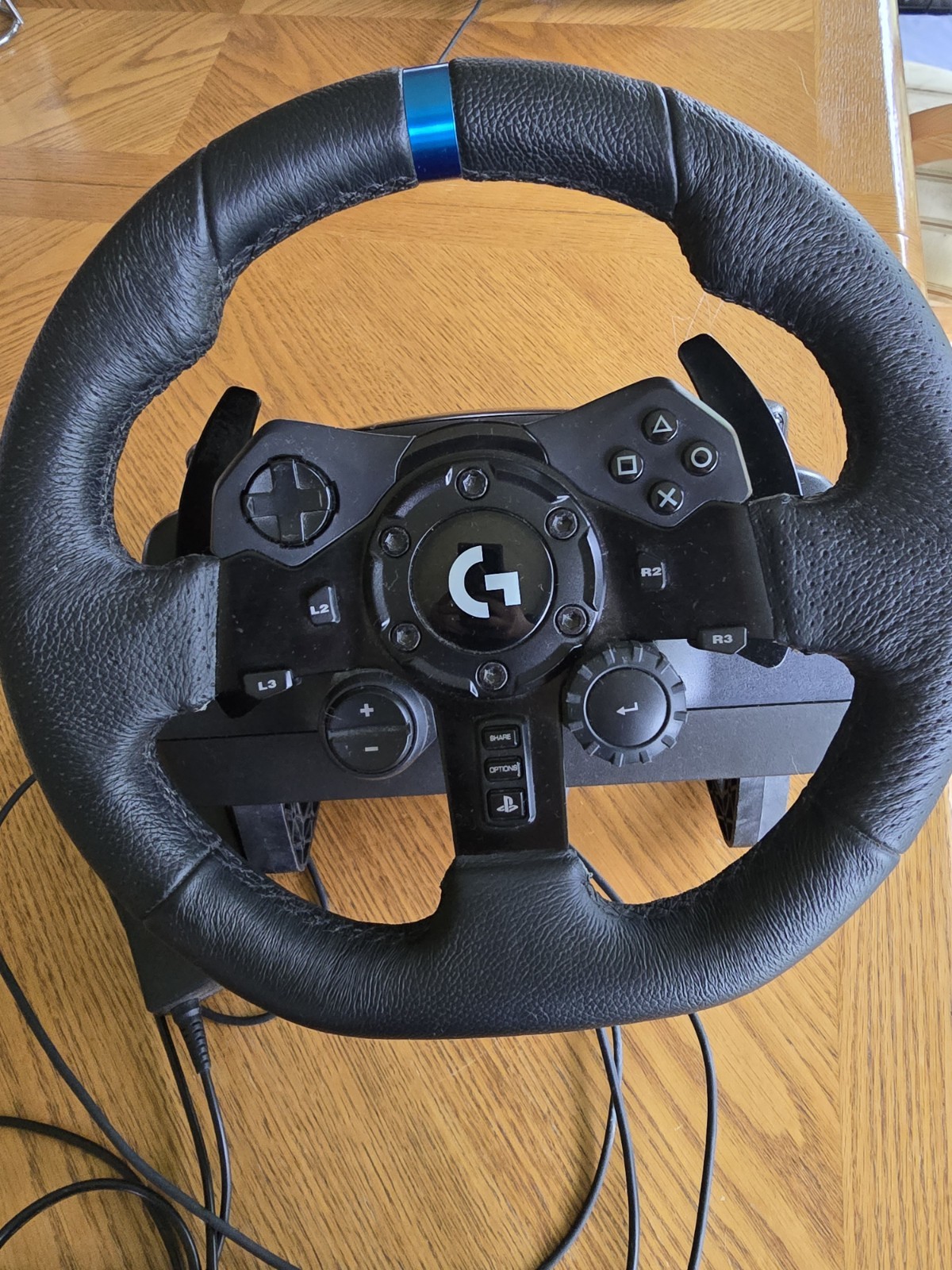 Logitech G923 Racing Wheel And Pedals. Works perfectly light use
