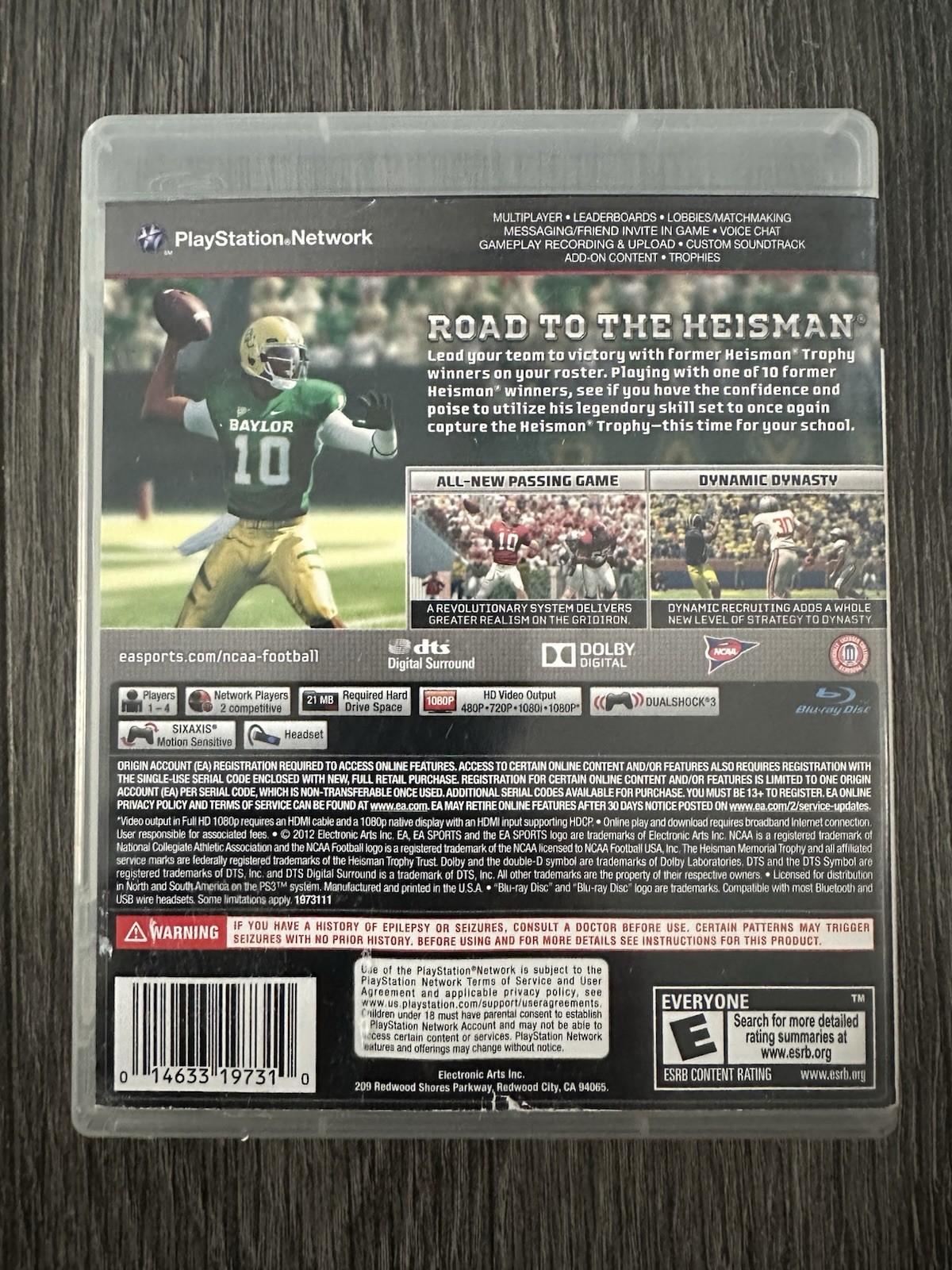 NCAA Football 13 (Sony PlayStation 3, 2012)