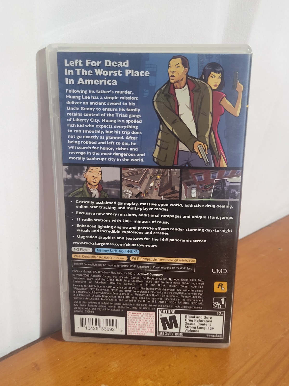 Grand Theft Auto Chinatown Wars Sony PSP, 2009 CIB w/Poster & Manual ~Tested VG