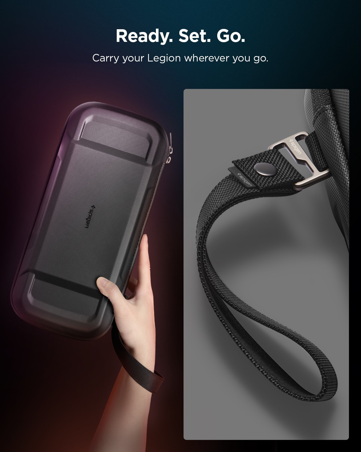 For Lenovo Legion Go / MSI Claw | Spigen [ Rugged Armor Pro Pouch ] Travel Case