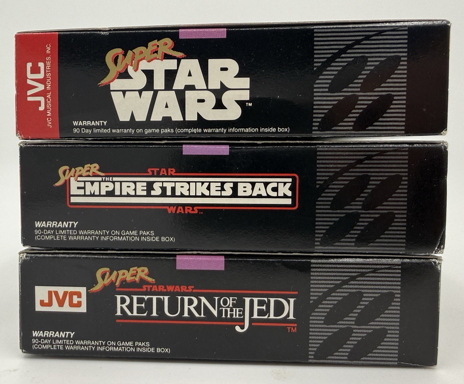 CIB Super Star Wars Trilogy SNES LOT Empire Strikes Return Jedi Fast Free Shipng