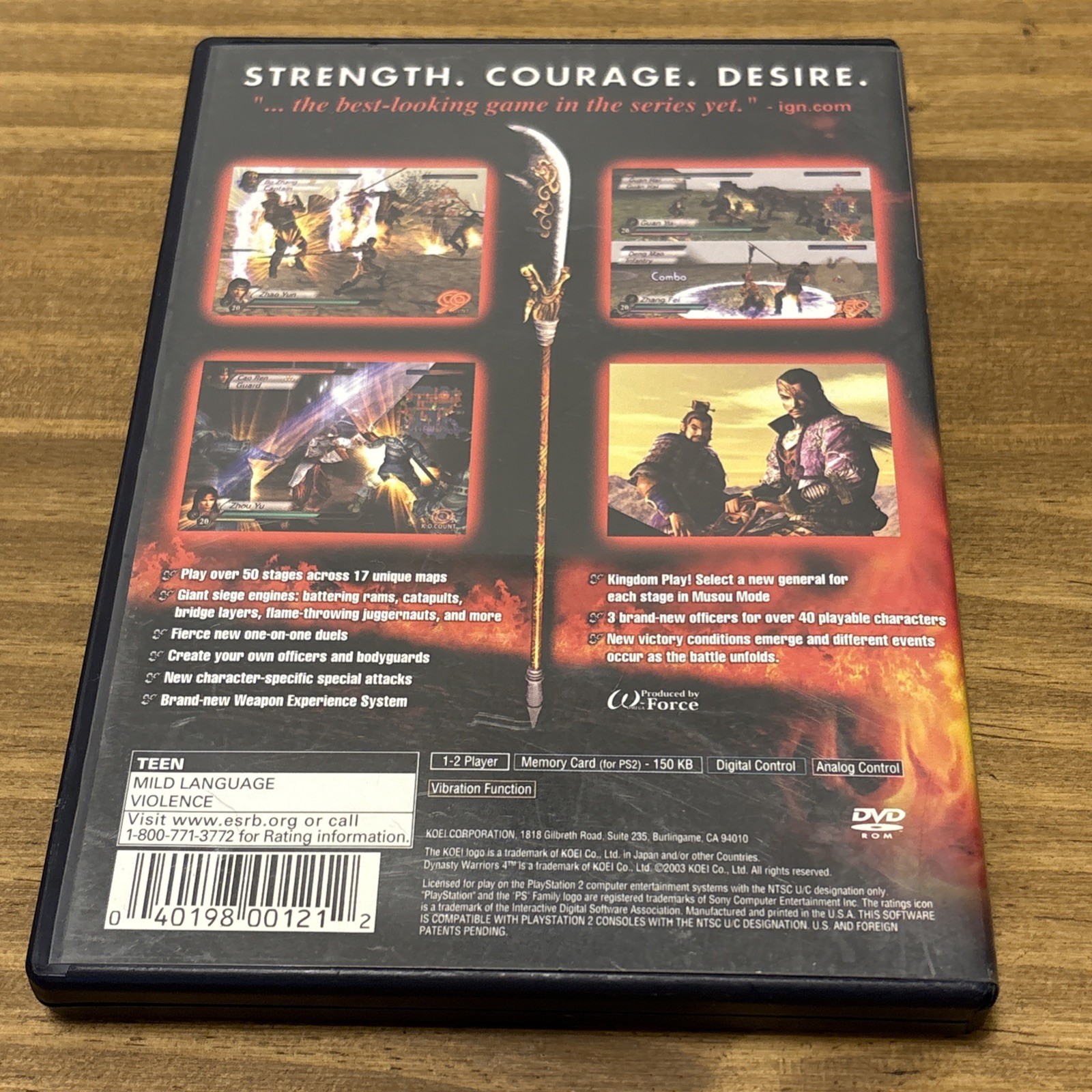 Dynasty Warriors 4 (Sony PlayStation 2, 2003)
