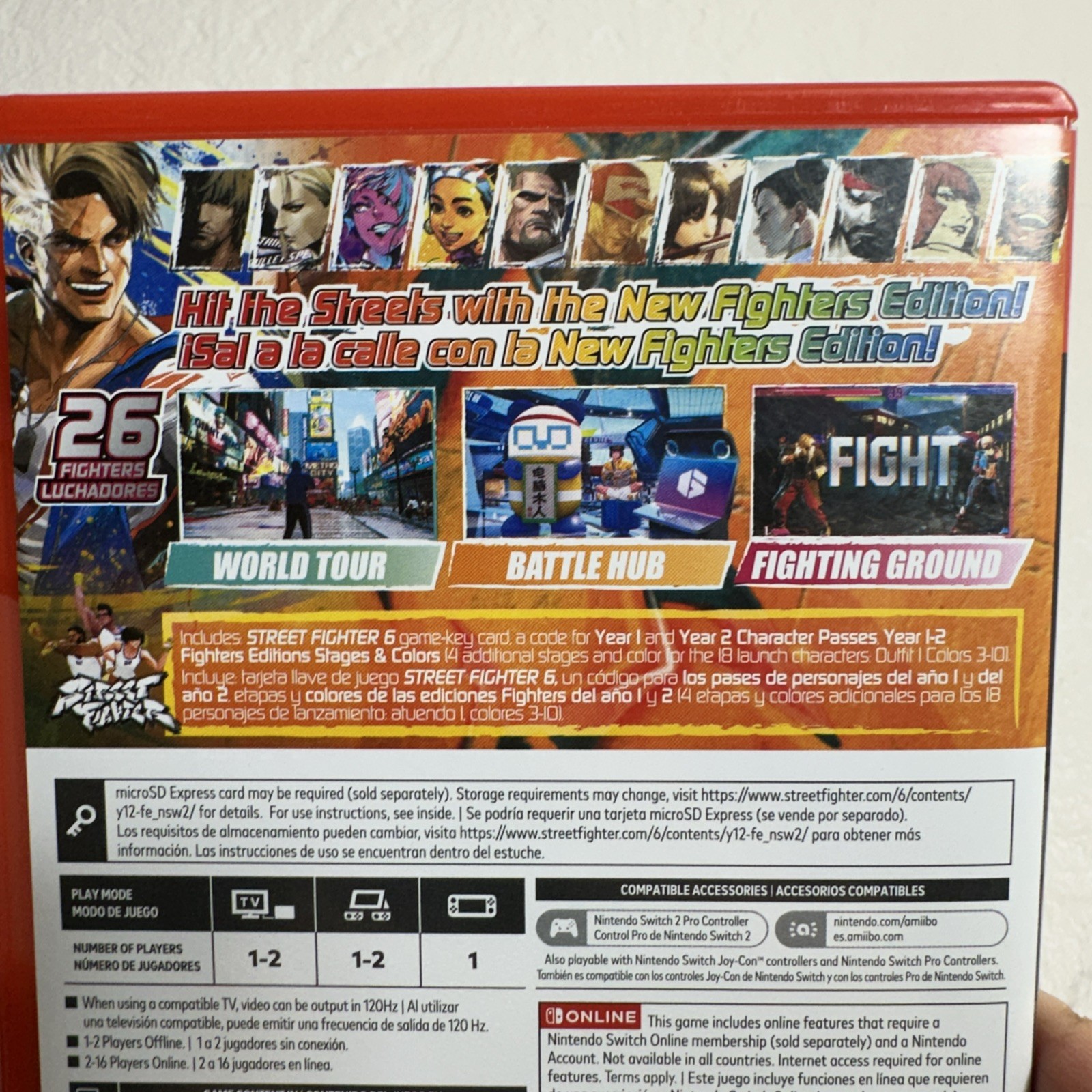 Street Fighter 6 Year 1-2 Fighters Edition for Nintendo Switch 2 ESRB GKC