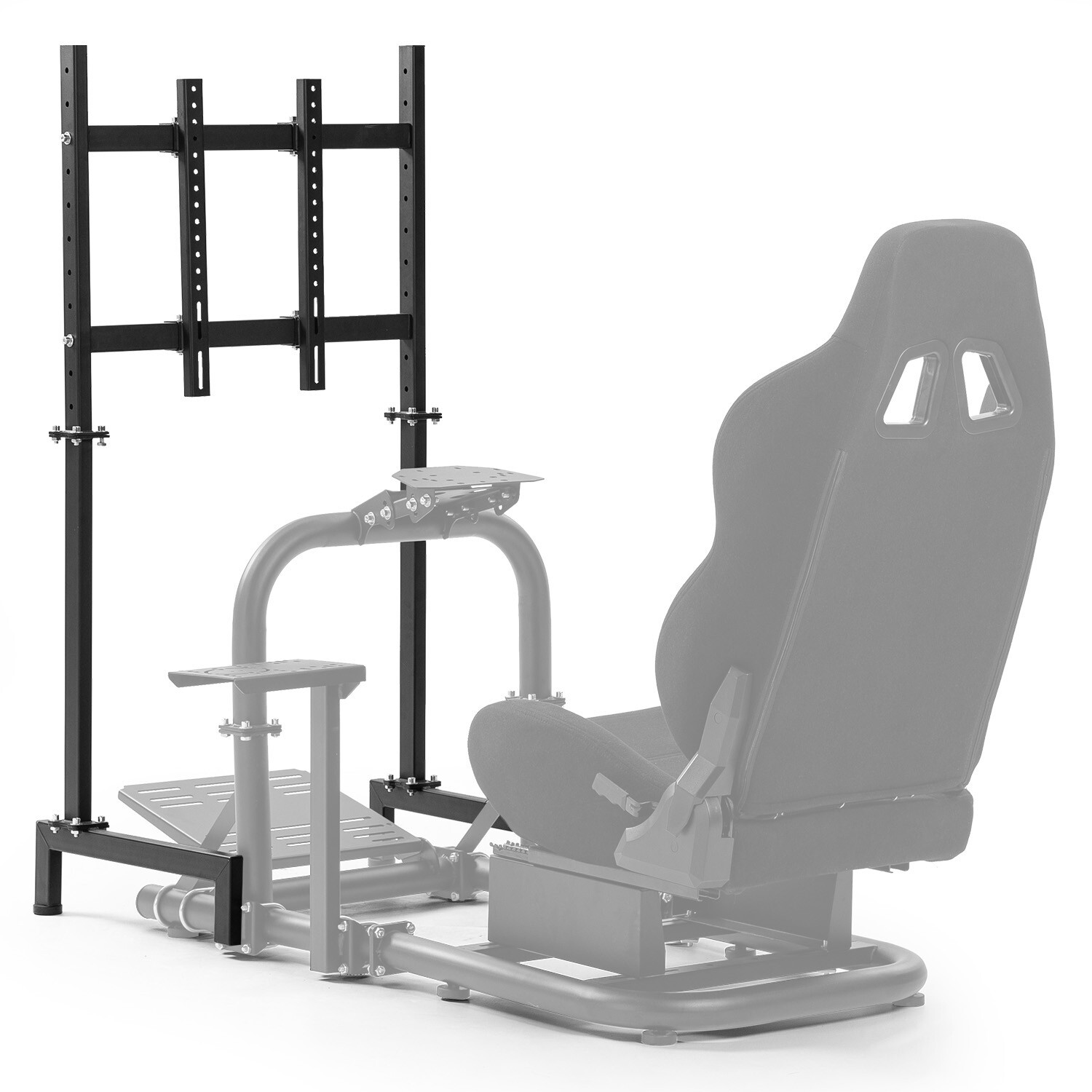 Marada Racing Simulator Cockpit with TV Stand or Seat Fit Logitech G920 G923 G29
