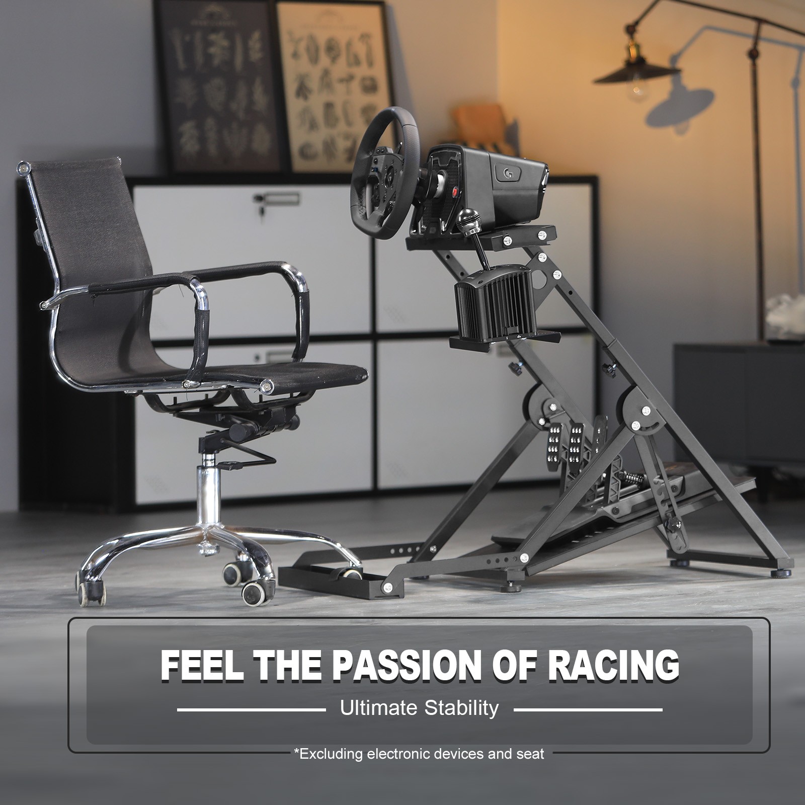Marada Racing Wheel Stand “X” FRAME Fit Logitech G25 G27 G29 G920 Thrustmaster