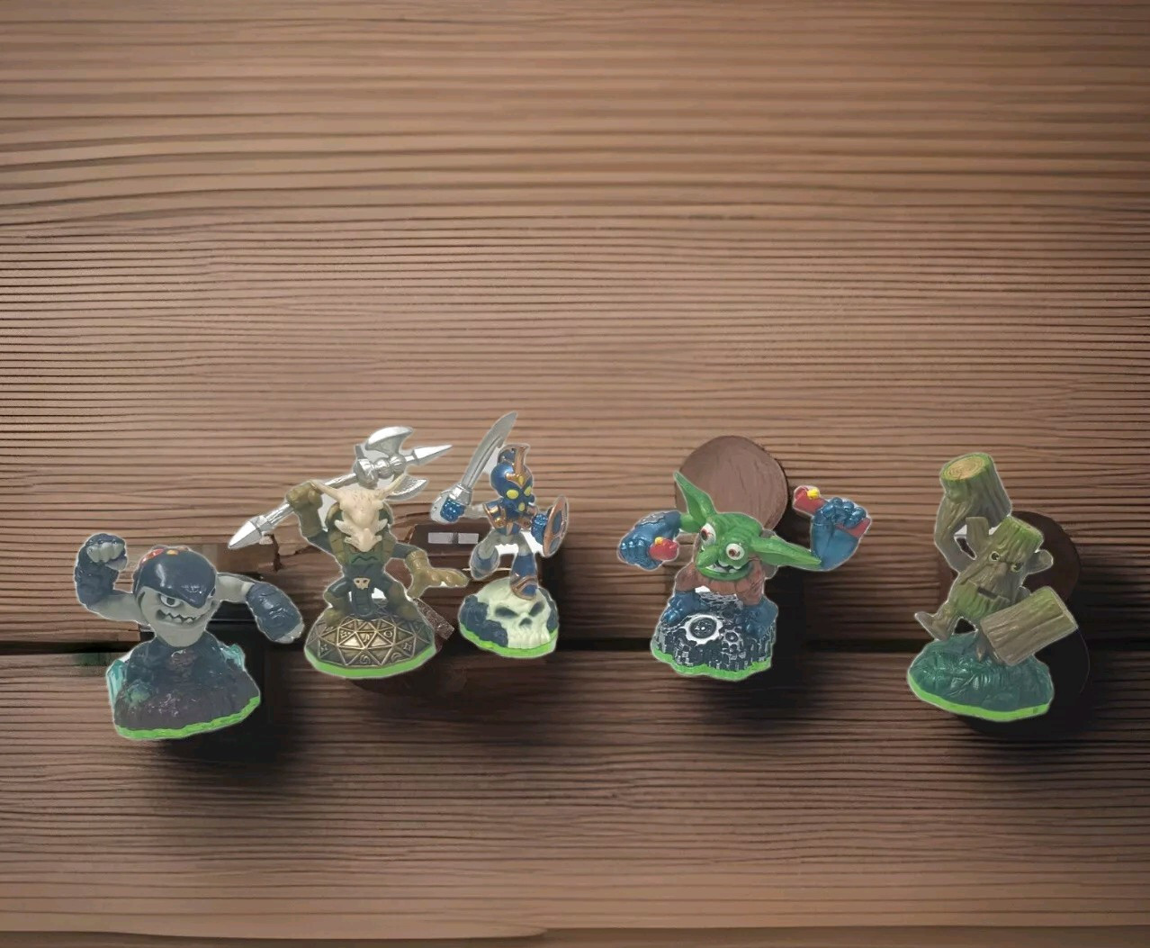 Skylanders Spyros Adventure – Lot Of 5 Chop Chop, Boomer, Voodood, Stump Smash