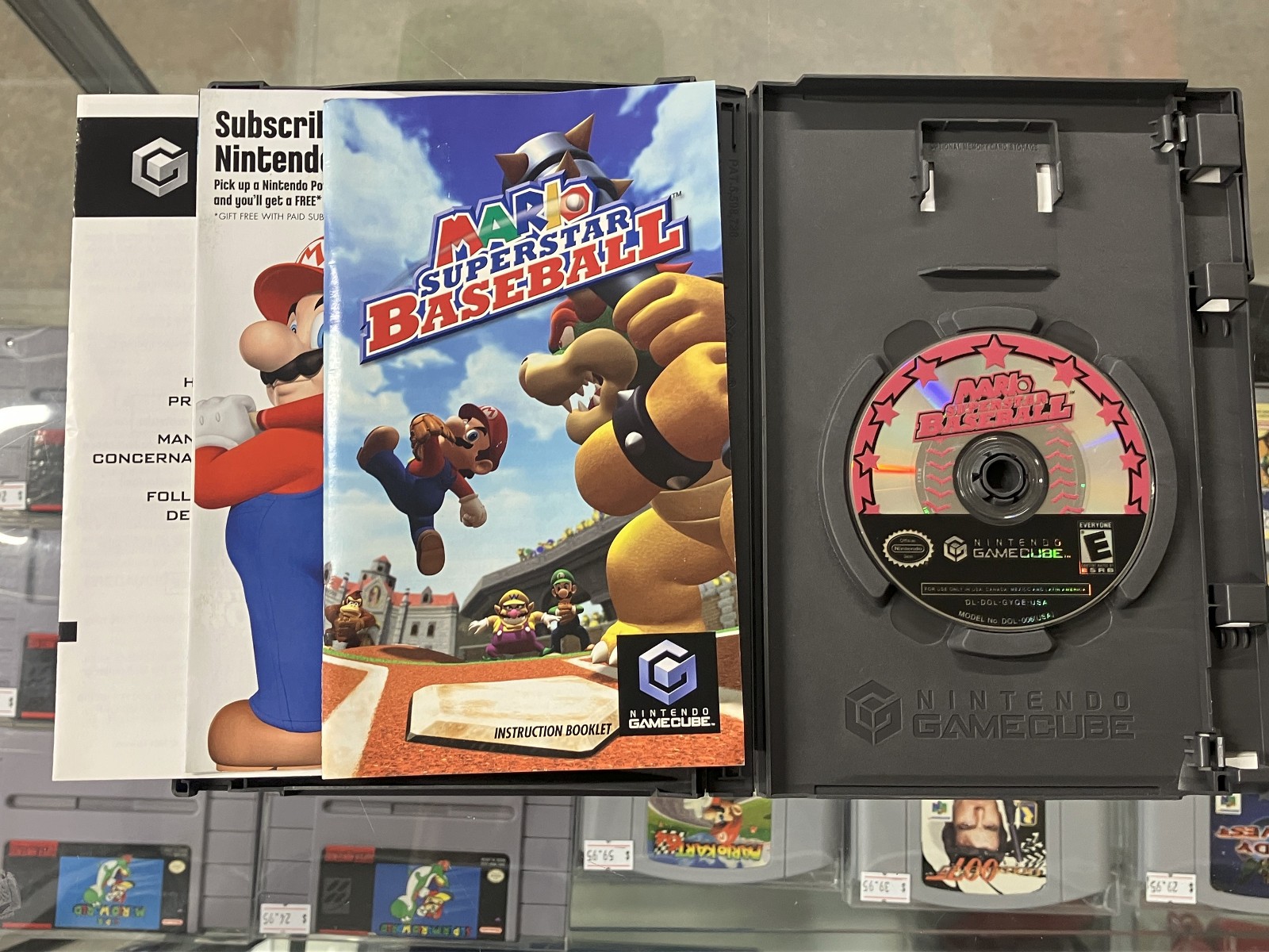 Mario Superstar Baseball (Nintendo GameCube 2005) CIB Complete & TESTED! **VGC**