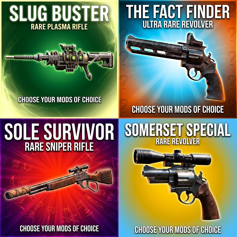 FALLOUT 76 [PC] ANY UNIQUE WEAPON YOU WANT + 4 LEGENDARY MODS