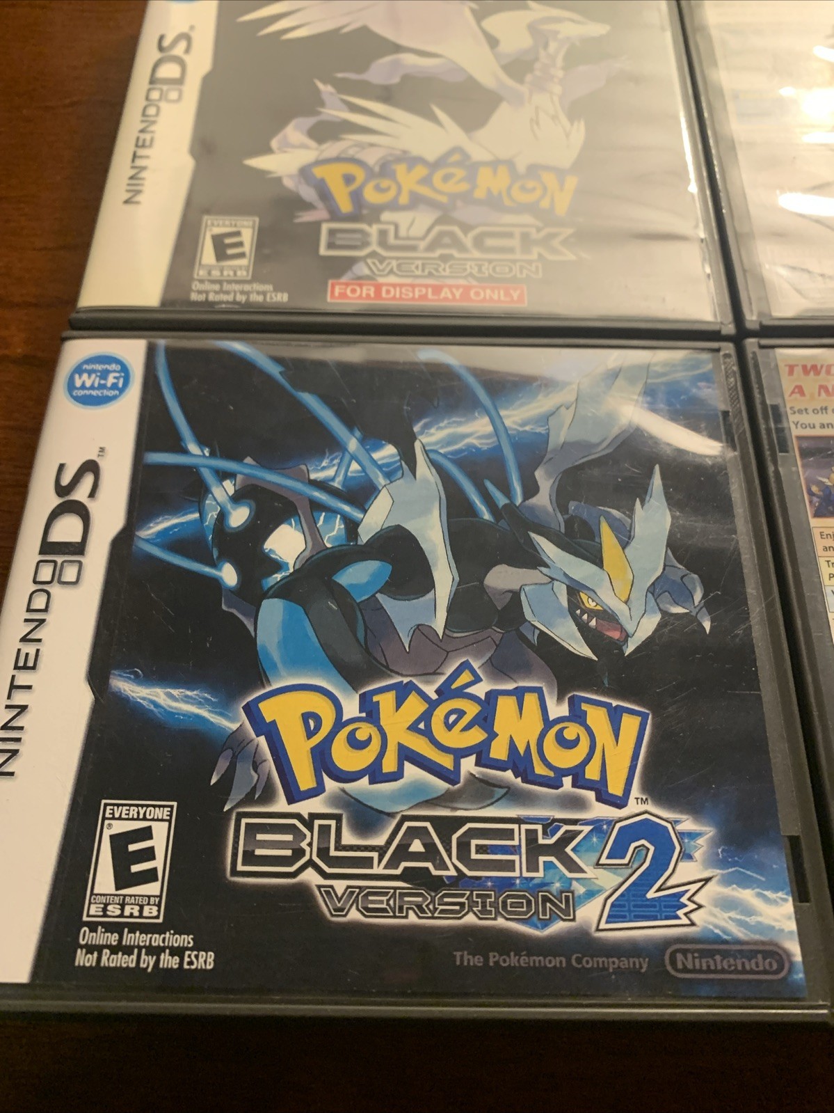 Pokemon White + Black Nintendo DS Replacement *(4) Cases Only NO GAMES – Bundle