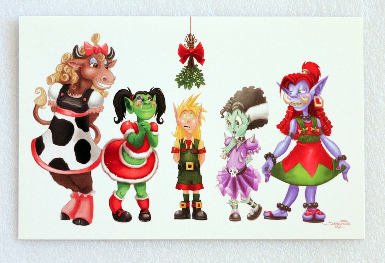 Blizzard Entertainment Christmas Cards (14 cards, 8 different designs), Unused