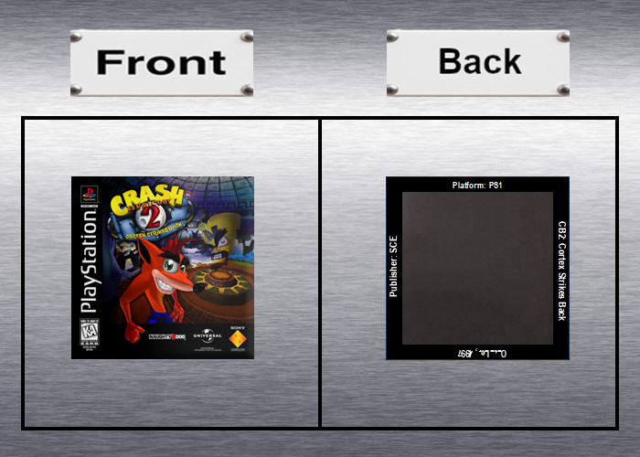 Crash Bandicoot 1, 2, 3 Video Game Box Art *PS1* High Quality Magnet / Set