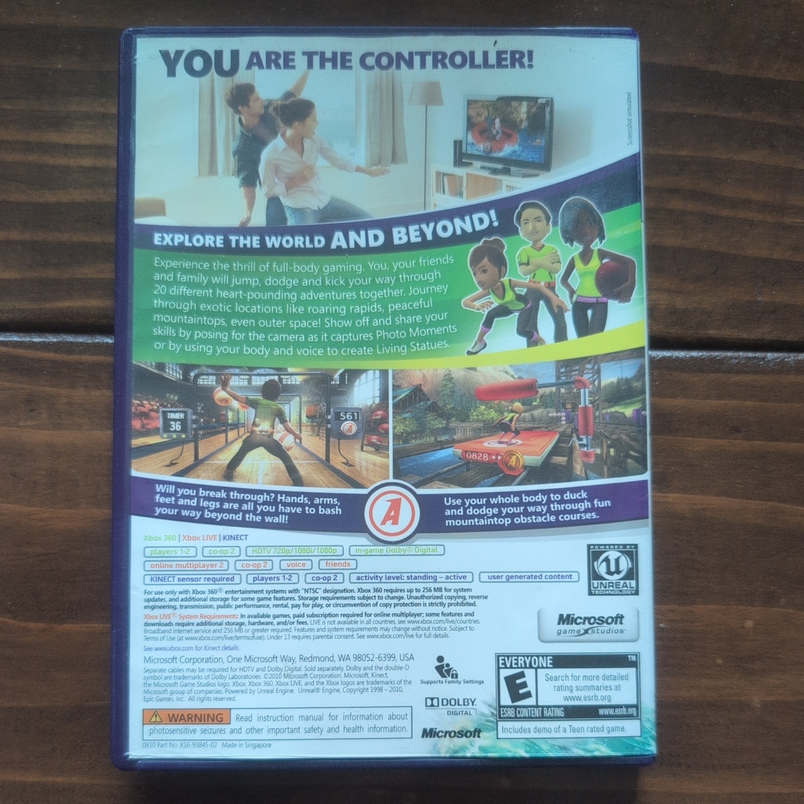 Kinect Adventures! SHIPS WITHIN 12 HOURS OF ORDERING MINT CONDITION COMPLETE!