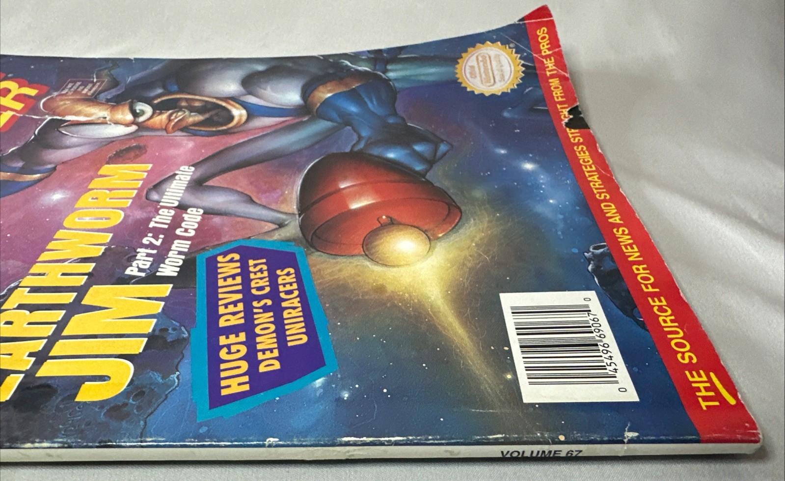 Nintendo Power Magazine 67 1994 Earthworm Jim w/ Poster + Cards + Inserts