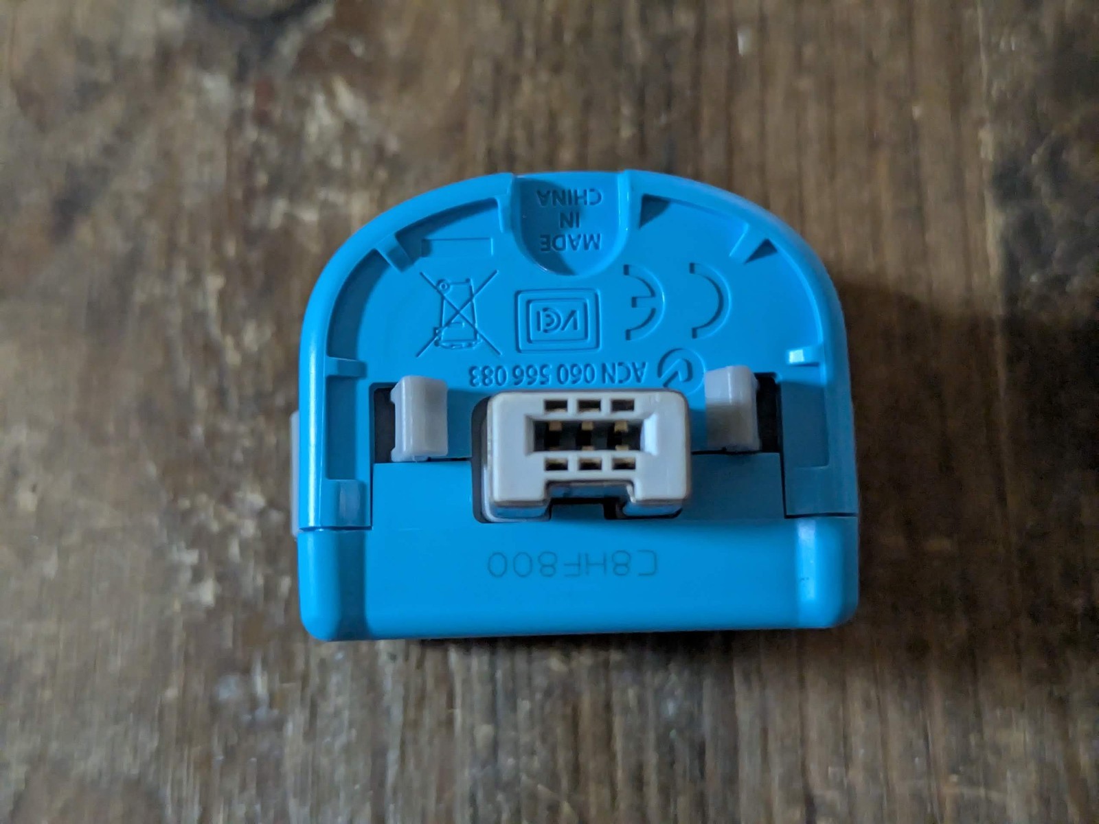 Nintendo Wii Motion Plus ” Blue ” Adapter RVL-026 Sports Resort OEM Tested Rare