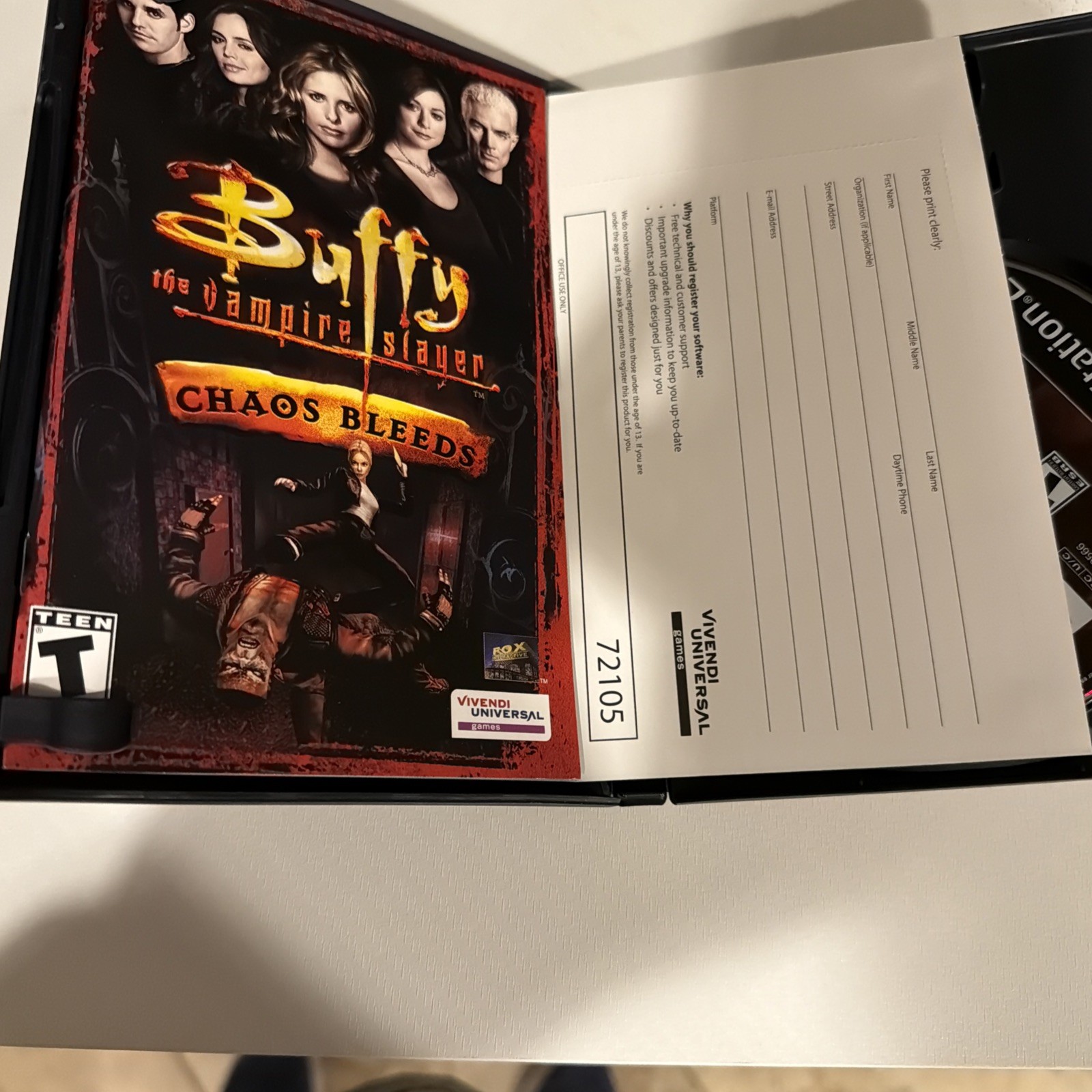 Buffy The Vampire Slayer Chaos Bleeds PlayStation 2 CIB complete registration