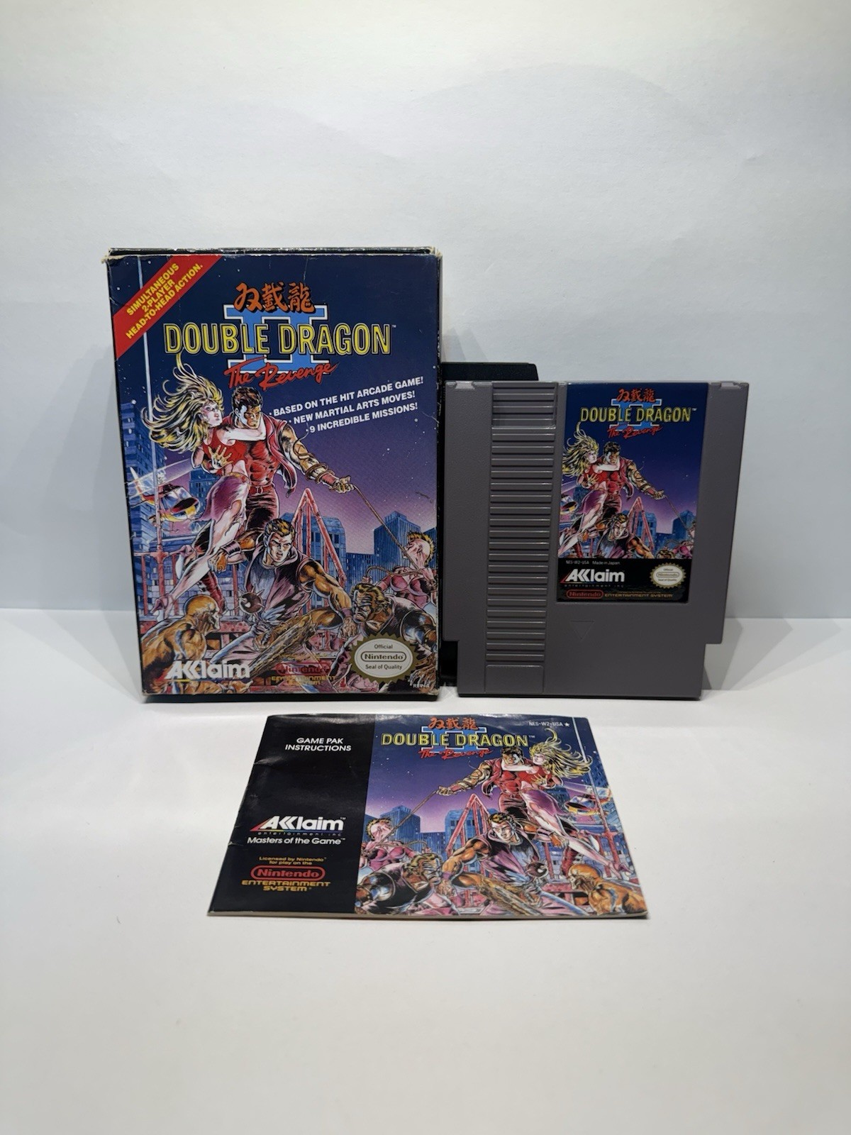 Double Dragon II: The Revenge (Nintendo NES, 1990) Complete In Box CIB Tested