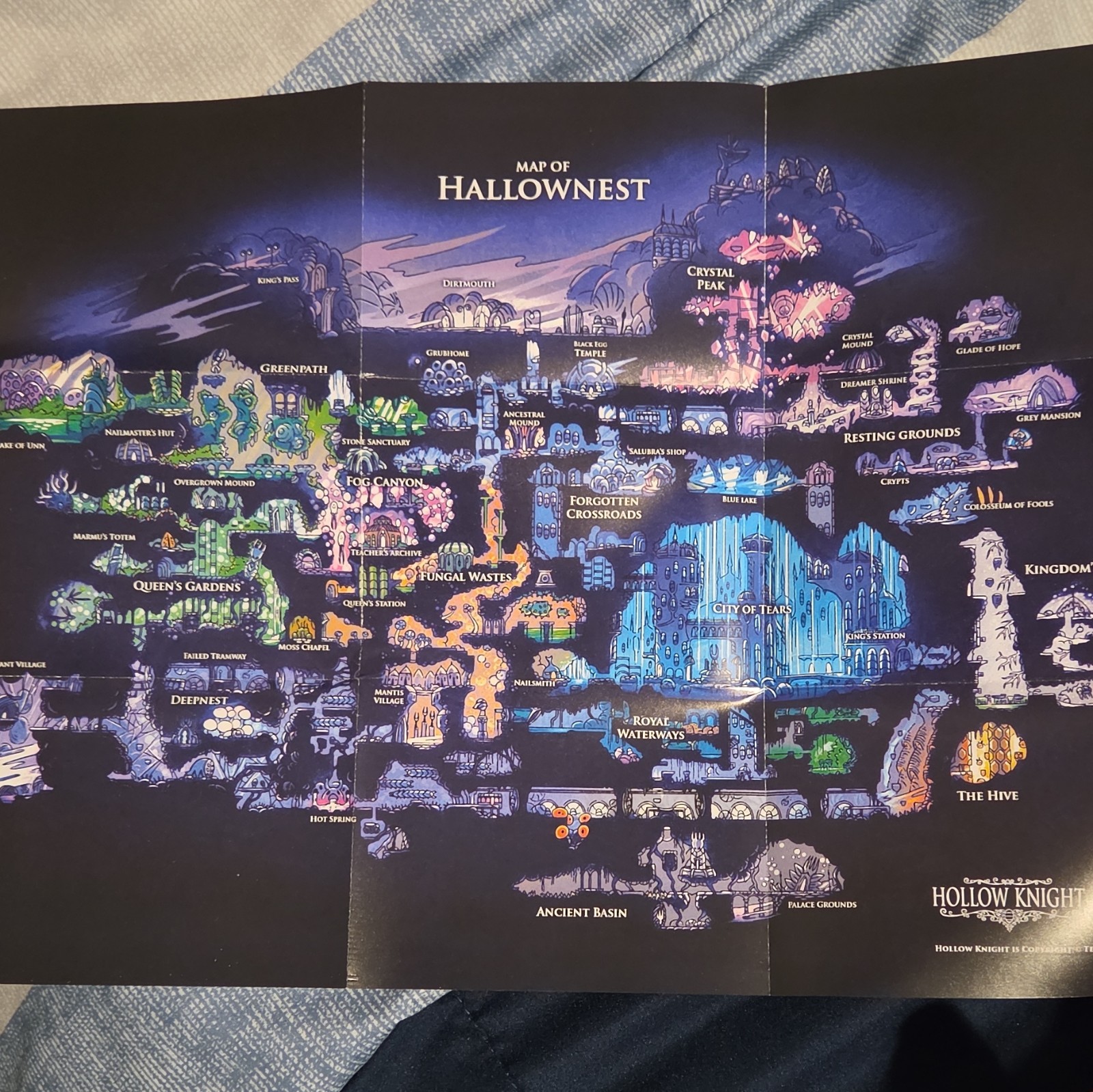 Hollow Knight Nintendo Switch Game Case + Manual + Map NO GAME Included