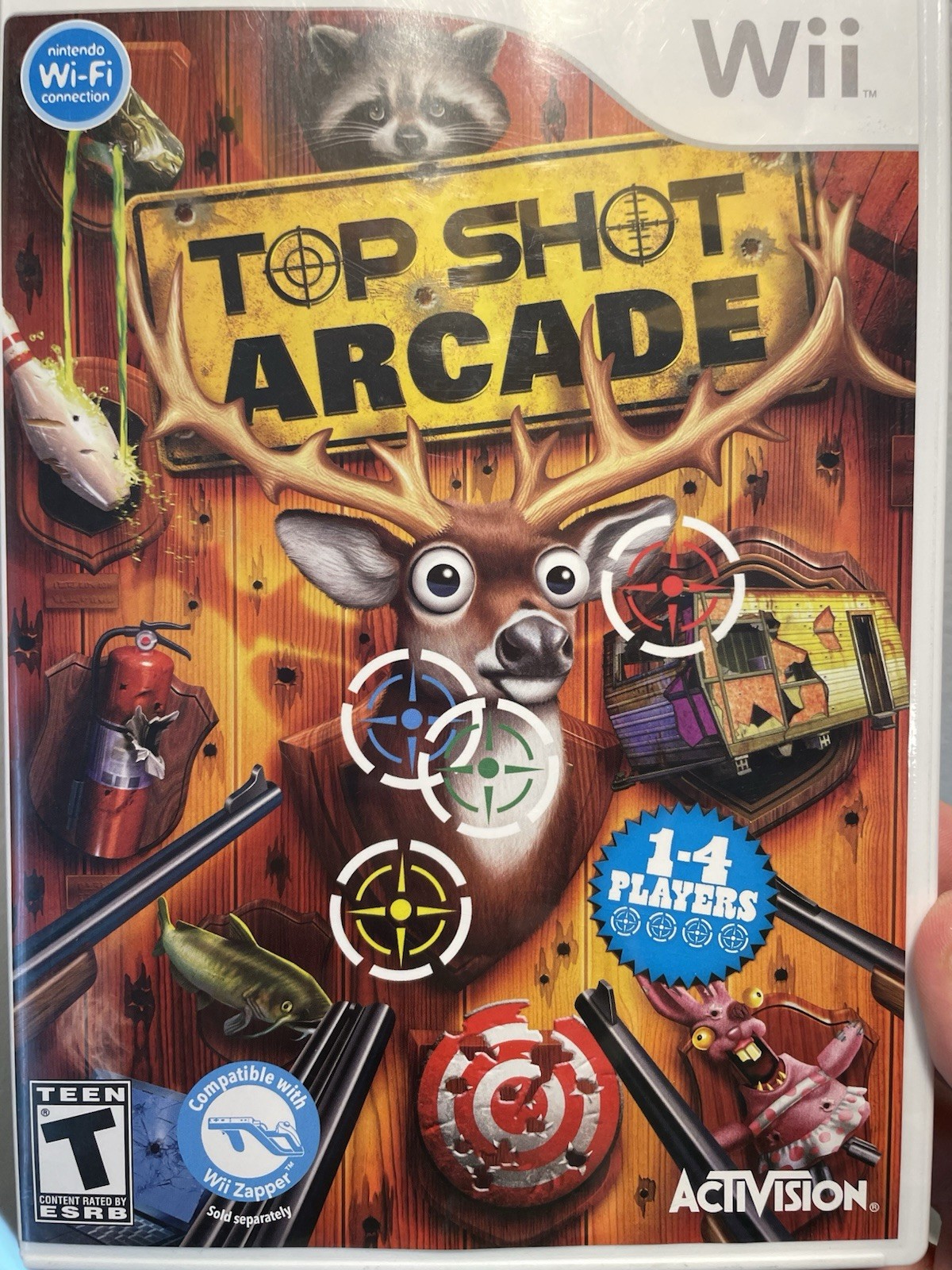 Top Shot Arcade Nintendo Wii 2011 Complete In Box With Manual