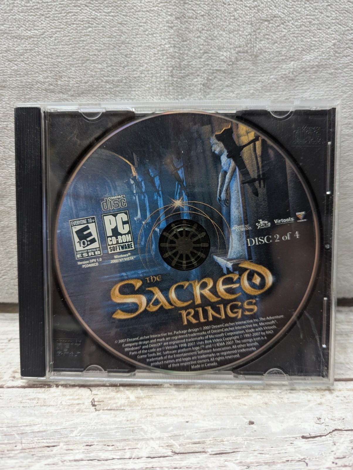 The Sacred Rings The Adventure Company E Everyone 10+ PC CD ROM 2007 Disc Only
