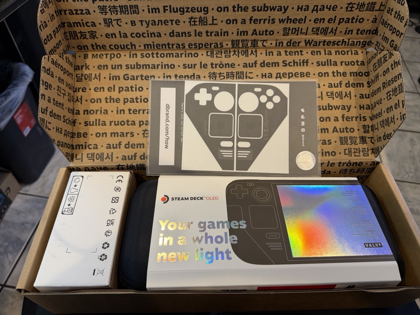 Valve Steam Deck OLED 1TB Excellent Condition w/Dbrand Case And Skin
