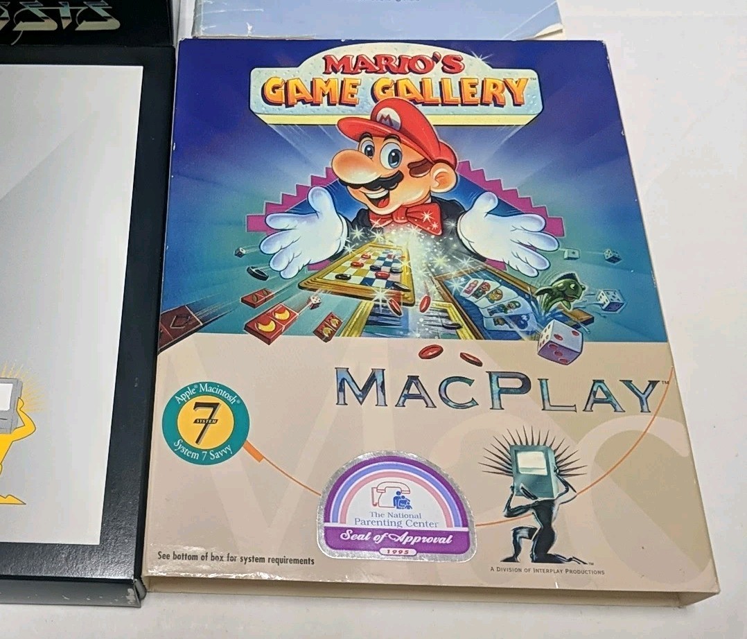 Vintage Marios Game Gallery / Lemmings Apple Macintosh Mac 3.5″ Floppy Disks