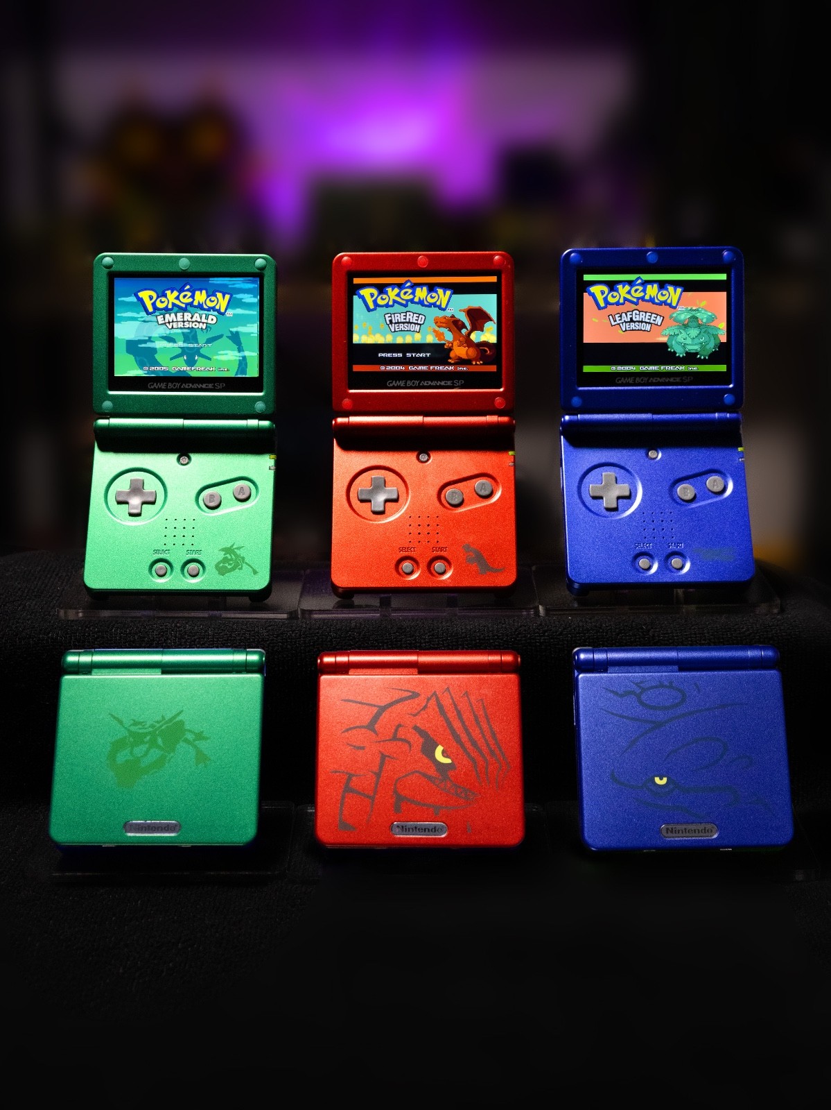 Nintendo Game Boy Advance SP GBA | IPS V5 Backlit Screen USBC Charging Option