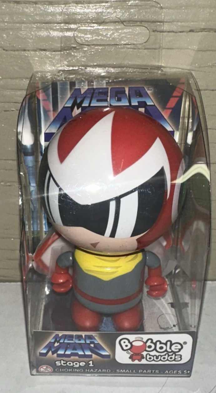 Proto Man Mega Man Stage 1 Capcom Bobble Budd Toy Action Figure NEW Bobblehead