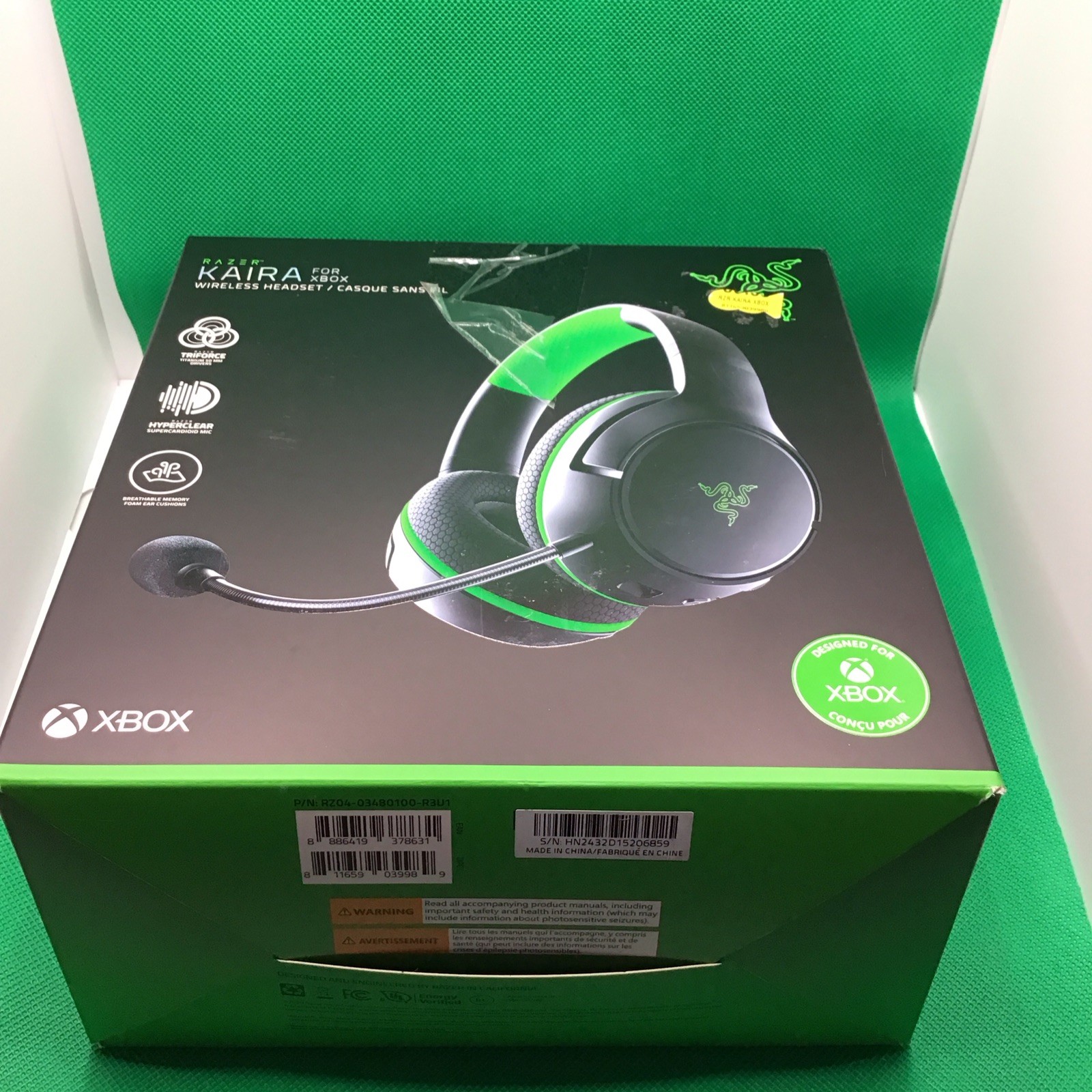 Razer Kaira Wireless Gaming Headset for Xbox Series X/S – Black/Green