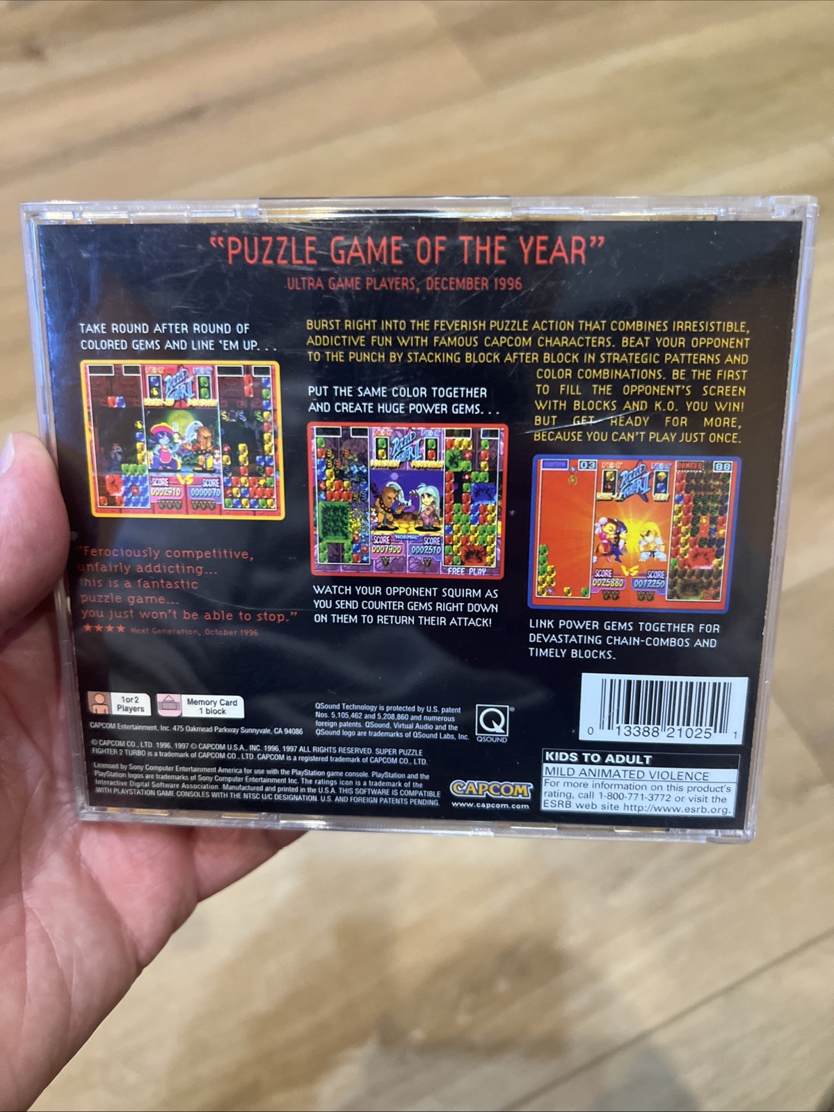 PlayStation/PS1 Super Puzzle Fighter II Turbo Complete Excellent Cond w Reg Card