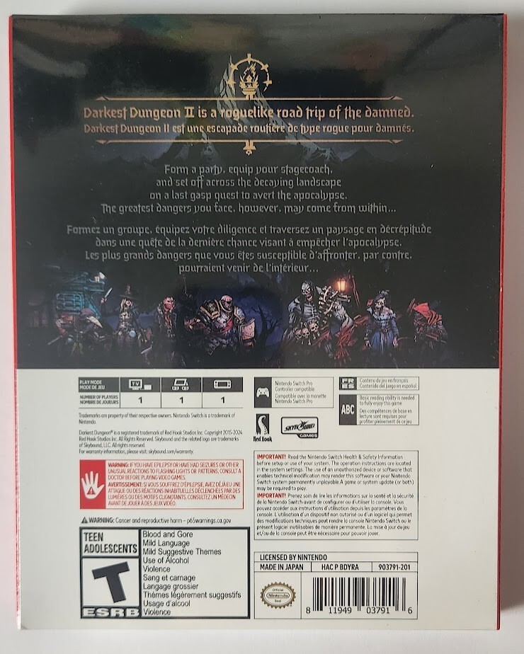 Darkest Dungeon: Ancestral Edition + II Switch Brand New Game Bundle [RPG]