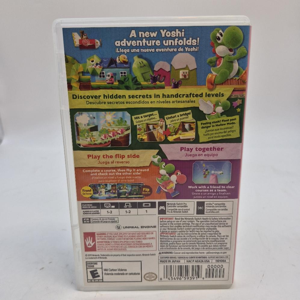 Yoshi’s Crafted World Nintendo Switch Complete In Box CIB (GO1069256)